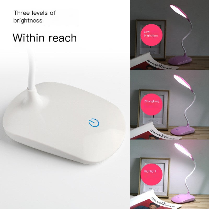 LED Eye-Care Desk Lamp with USB Charging for Students